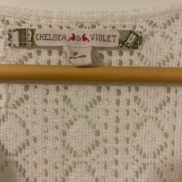 Chelsea & Violet Boho Ivory Lace Embroidered Duster – Size Small - *NWOT* - Picture 9 of 9